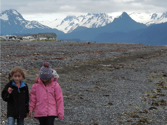 Beach combing on Homer Spit