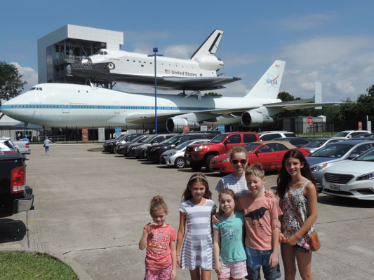 Outside the Houston Space Centre