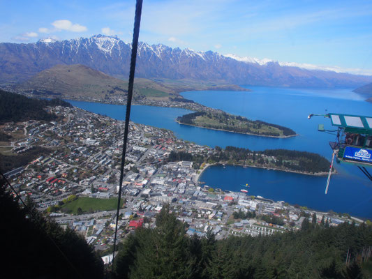 View from Skyline back over Queenstown