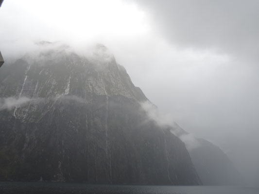 Cliffs in the mist
