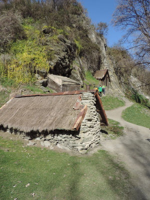 Chinese miners huts, Arrow River, Arrowtown