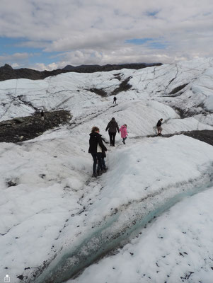 Making our way across the ice