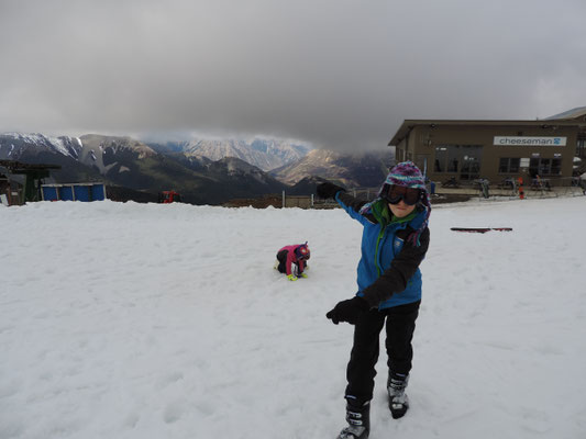 Claire... doing something.. Mount Cheeseman Ski Area