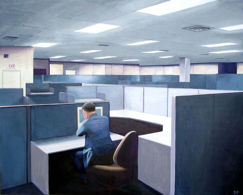 The Office at Night.  (Juror’s Award, Bedford Gallery Local Voice Exhibition, 2008)