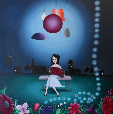 L'Accordéoniste - Le Petit Bal Perdu (60x60 cm) 2013