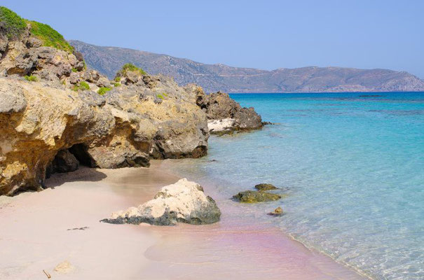 Elafonisi – mit dem rosafarbenen Sandstrand