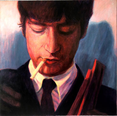 JOHN LENNON - ORIGINAL PAINTING - 100 cm X 100 cm - ACRYLIC ON CANVAS