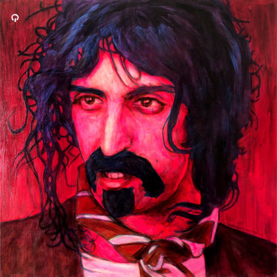 Portrait Painting of Frank Zappa, US american musician and Composer - Grammy Aword Winner and Rock and Roll hall of Famer