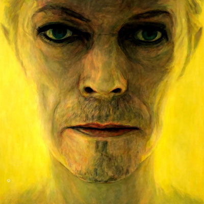 Original Portrait Painting of David Bowie. Space Oddity,  the Man Who Sold The World, Hunky Dory, The  Rise and Fall of Ziggy Stardust and the Spiders from Mars