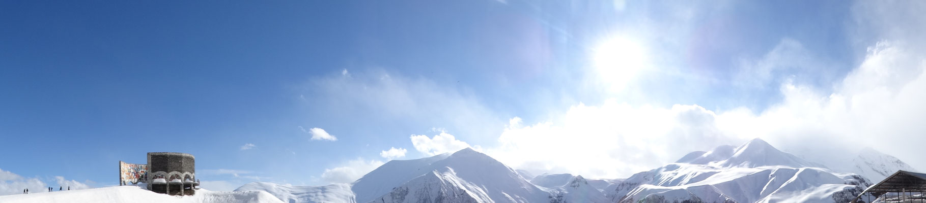 Gudauri: An der Kreuzpassstraße