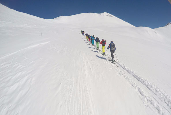 Gudauri: Aufstieg zum Mount Sadzele