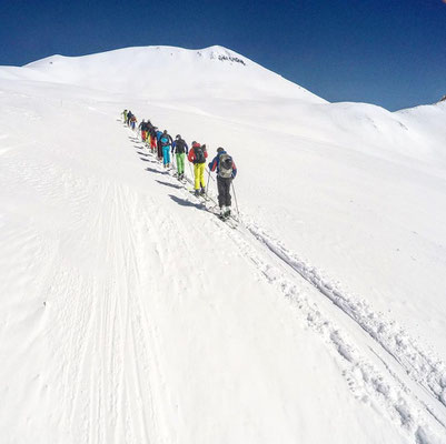 Gudauri: Aufstieg (400Hm) zum Mount Sazdele