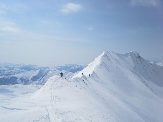 Gudauri: Gipfelgrat am Mount Bidara