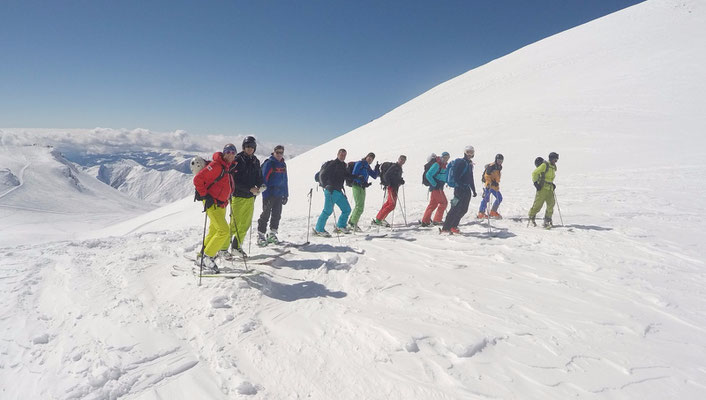 Gudauri: Vor der Abfahrt Richtung Norden