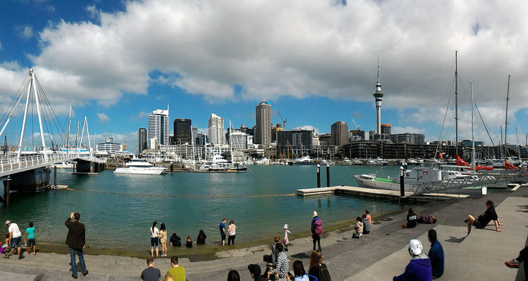  LE CENTRE ET LE PORT DEPUIS QUARTIER DE WYNYARD AUCKLAND ILE DU NORD NZ