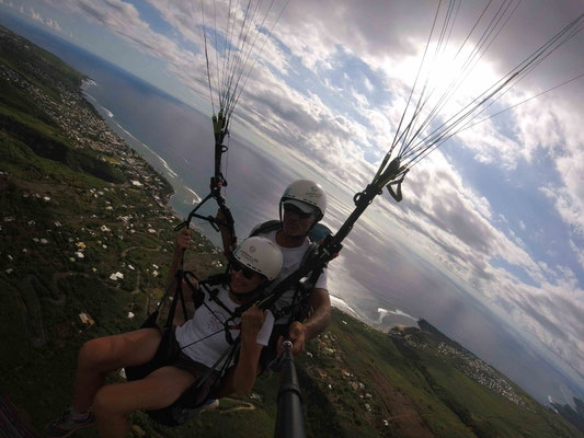 VOL EN PARAPENTE A SAINT LEU