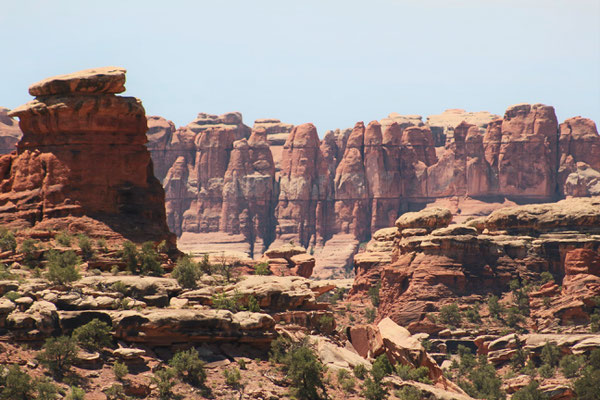 DES NEEDLES SUR ELEPHAN HILL LES NEEDLES CANYONLANDS NP UTAH