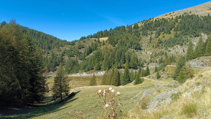 vue du col de la Couillole dans les Alpes Maritime
