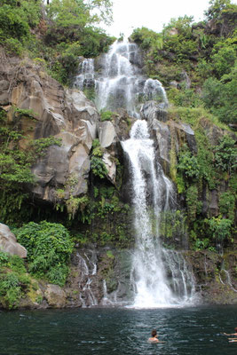 LE BASSIN ET LA CASCADE AIGRETTES A SAINT GILLES LES BAINS
