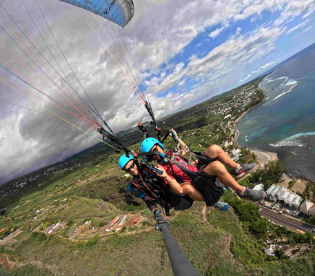 VOL EN PARAPENTE A SAINT LEU