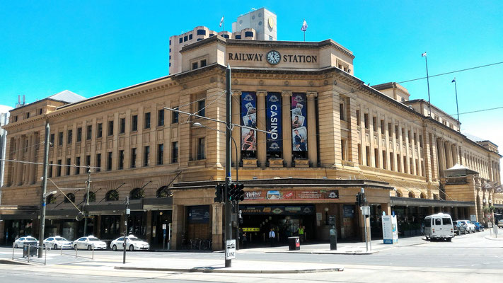 L'ANCIENNE GARE DEVENUE UN CASINO ADELAÏDE SOUTH AUSTRALIA AUSTRALIE