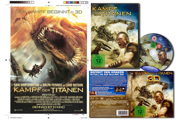 Adaption deutscher Filmkampagne "Kampf der Titanen", Warner Bros Germany
