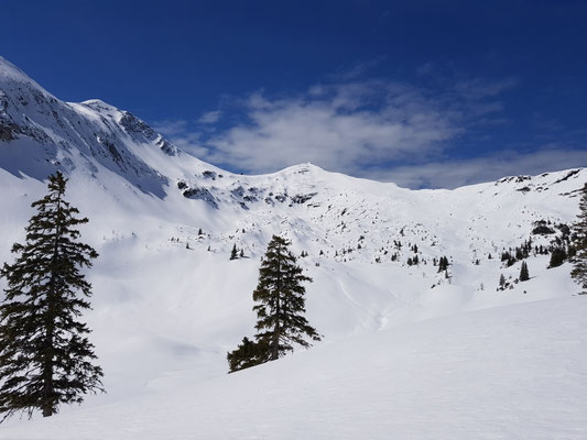 Im Michelfeld, Blick zur Weilheimer Hütte