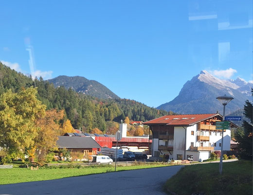 Endlich aus dem Nebel: Scharnitz