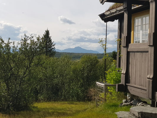 Blick von der Hütte zum Bitihorn