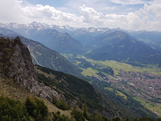 Rubihorn, Blick nach Oberstdorf