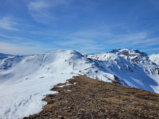 Steinjoch, Blick zum Kreuzjoch