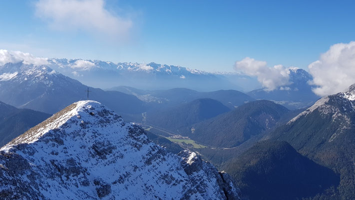 Blick von der Rotwandlhütte zur Brunnsteinspitze