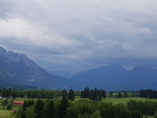 Blick von Berghof in Richtung Füssen