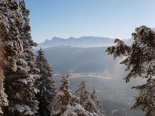 oder auf dass östliche Wettersteingebirge