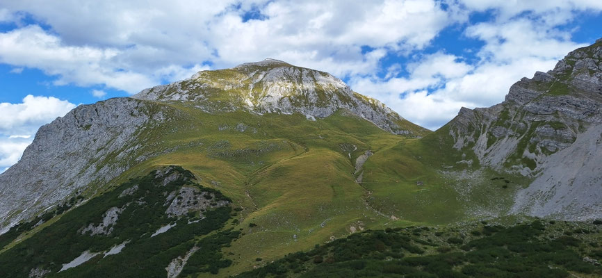 Rückblick zum Gamsjoch 