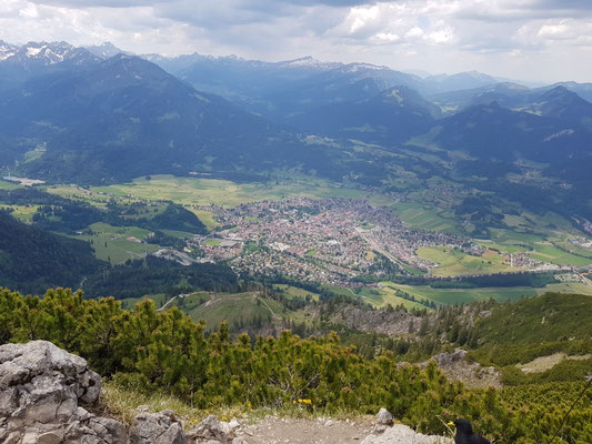 Gaisalphorn, Blick auf Oberstdorf