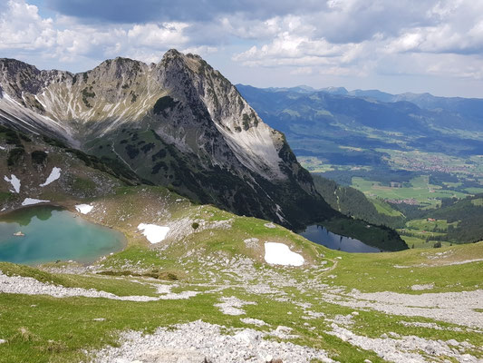 Und hier sieht man beide Seen