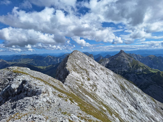 Blick zum Nordgipfel