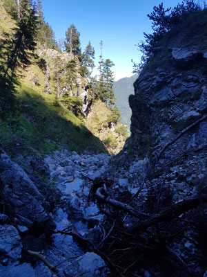 Blick abwärts