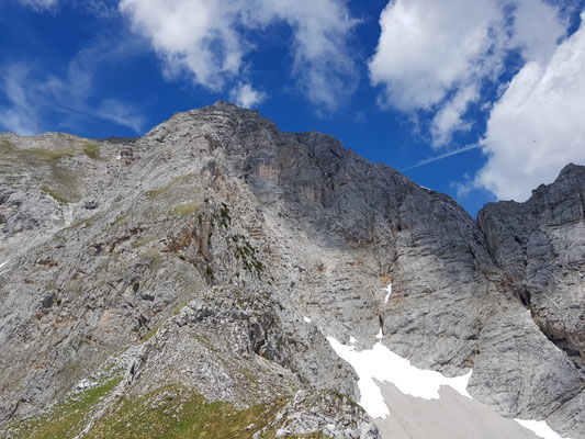Zum Gipfel der Tiefkarspitze