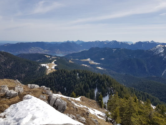 Blick vom Fockenstein zum Tegernsee