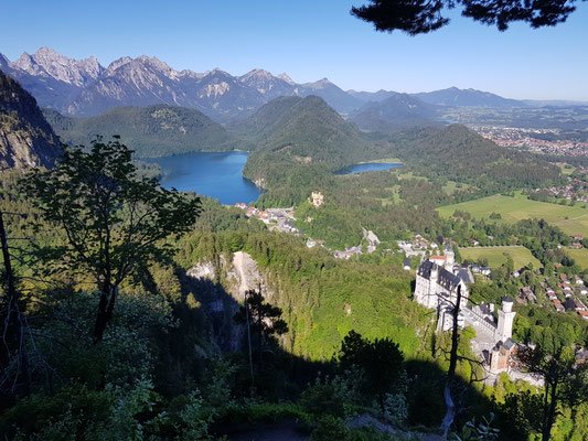 Im Aufstieg zum Tegelberg