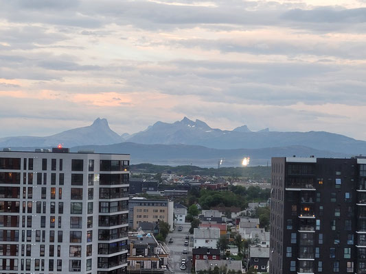 Aussicht aus dem Restaurant in der 17. Etage