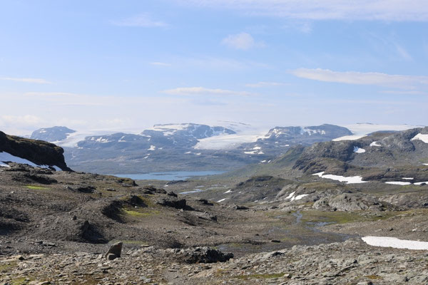 Der Abstand zum Hardangerjokulen wird größer 