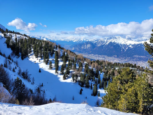 Boscheben, Blick Richtung   Innsbruck 