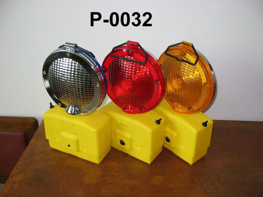 Xenon Barricade Lamp No.P0032, double battery type, Yellow/Red lens Flashing,or OEM accepted.