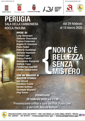 Mostra Perugia: NON C'È BELLEZZA SENZA MISTERO 2020