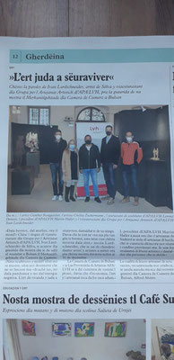 Articolo sugli Artisti di UNIKA (di qui Chelita forma parte)  al Museo Mercantile a Bolzano