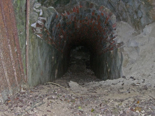 Blick in den Zugang