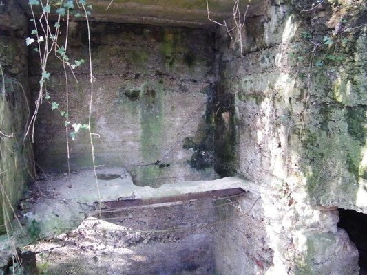 Das Innere des Blockhauses